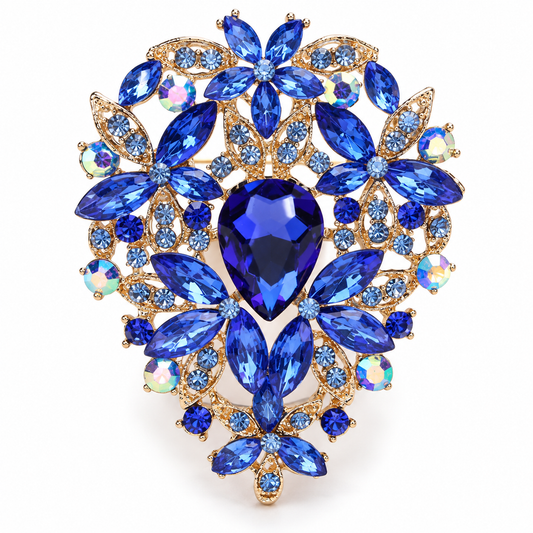 Broche éclat océan