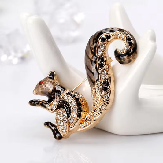 Broche écureuil majestueux, vue complémentaire