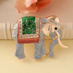 Broche éléphant d'Asie - Vignette | Brochiva