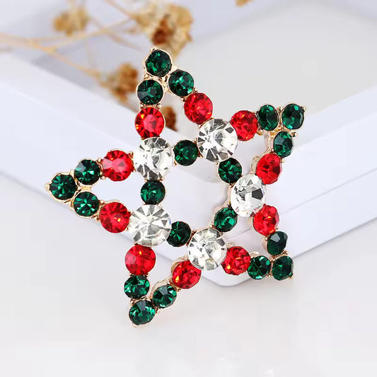 Broche étoile de Noël, vue complémentaire