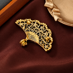 Broche éventail fleuri - Vignette | Brochiva