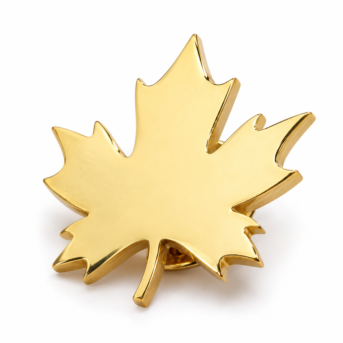 Broche feuille d’automne, acier inoxydable