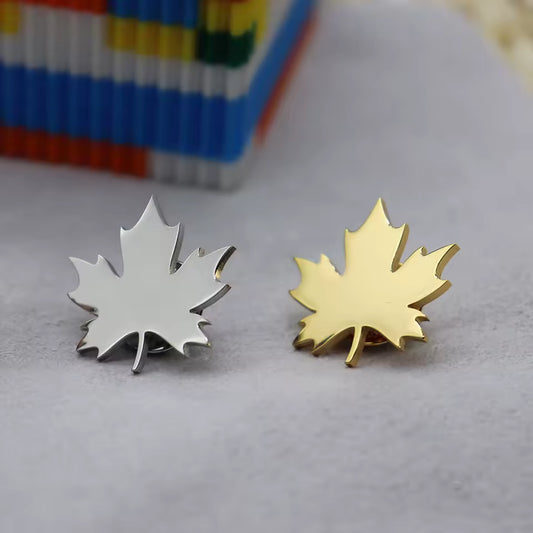 Broche feuille d’automne, vue complémentaire