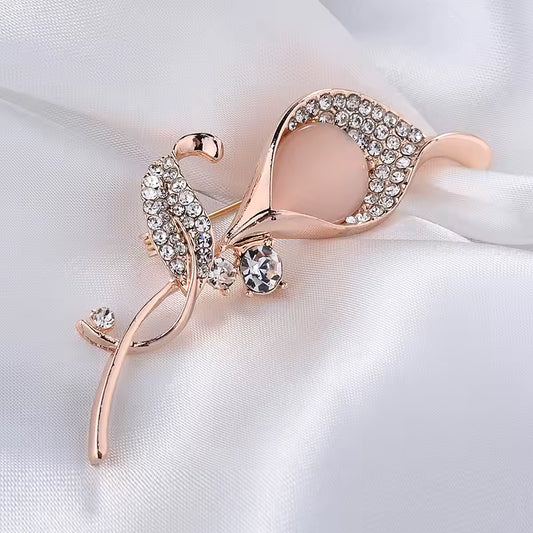 Broche fleur de calla, vue complémentaire