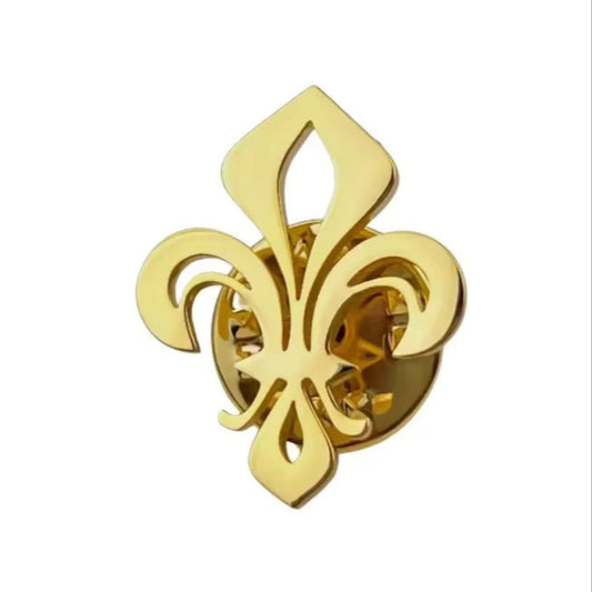 Broche fleur de lys, alliage métallique