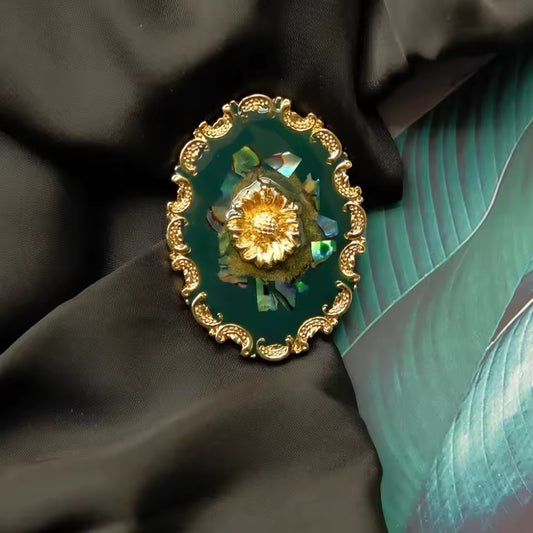 Broche fleur des abysses, vue complémentaire