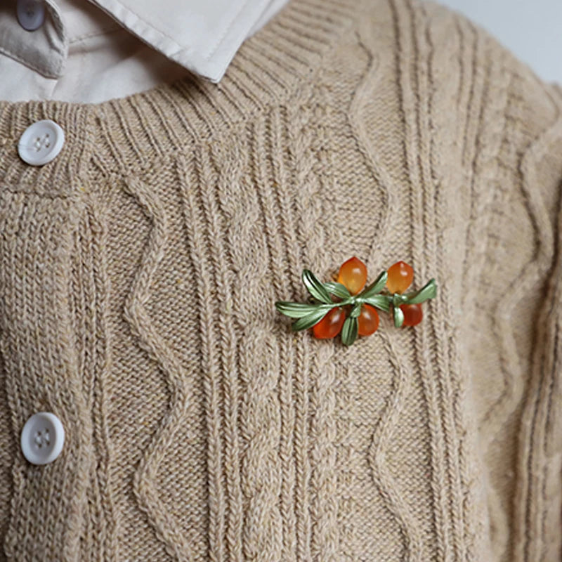 Broche fleur d'oranger, vue complémentaire 2