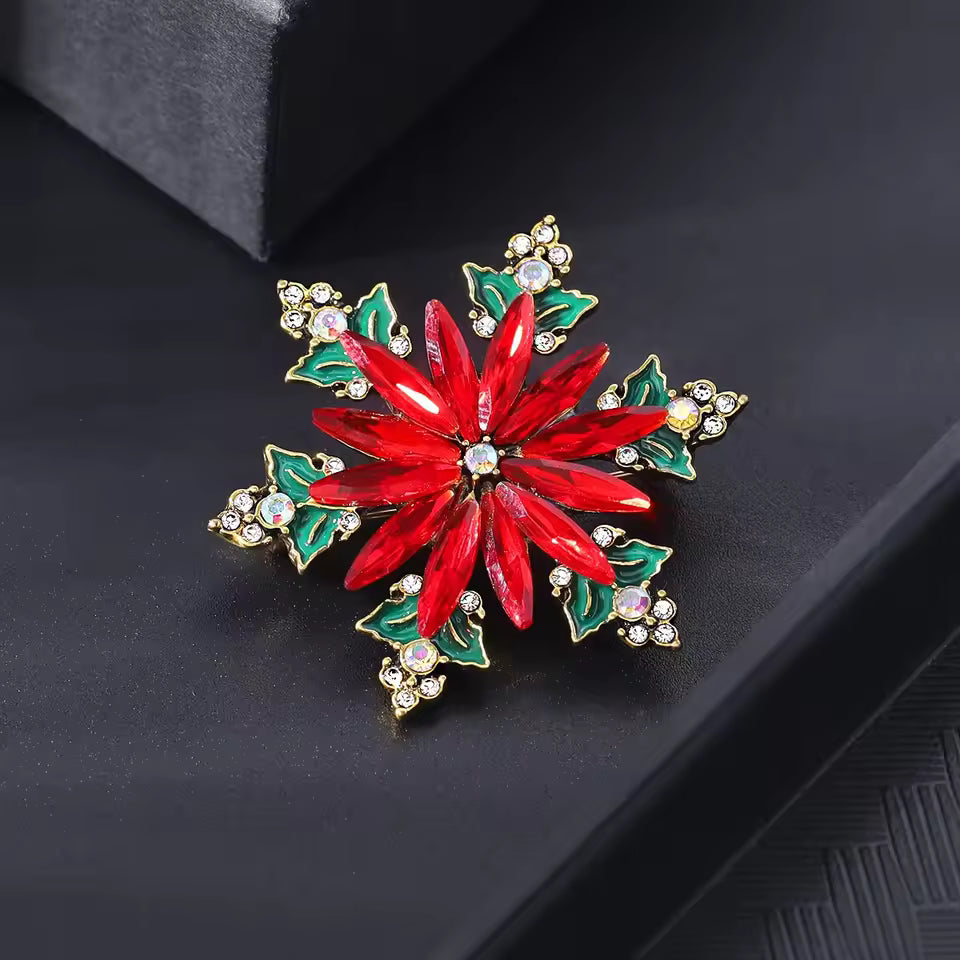 Broche flocon de Noël, vue complémentaire