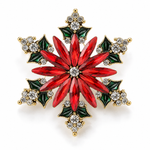 Broche flocon de Noël - Vignette | Brochiva