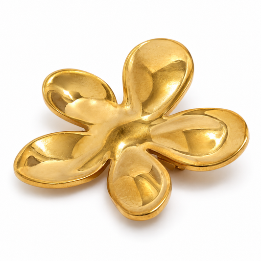 Broche floréa, alliage métallique