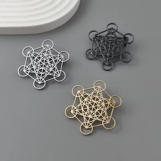 Broche géométrie divine, vue complémentaire