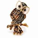 Broche hibou curieux - Vignette | Brochiva
