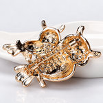 Broche hibou strass - Vignette | Brochiva