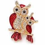 Broche hibou strass - Vignette | Brochiva