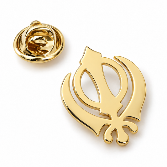 Broche khanda, acier inoxydable