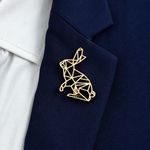 Broche lapin ajouré - Vignette | Brochiva