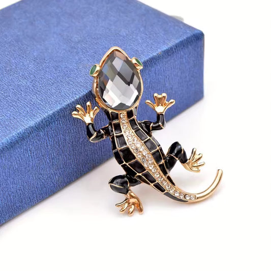 Broche lézard, vue complémentaire