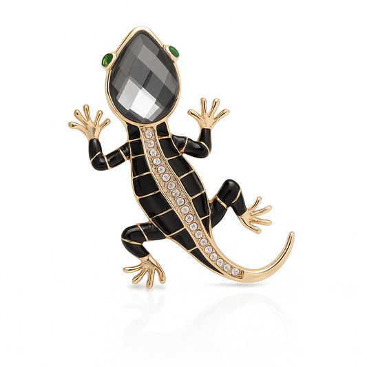 Broche lézard, alliage métallique