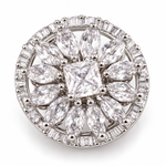 Broche magnétique fleur cristal - Vignette | Brochiva