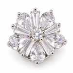 Broche magnétique fleur cristal - Vignette | Brochiva