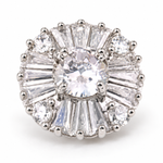 Broche magnétique fleur cristal - Vignette | Brochiva
