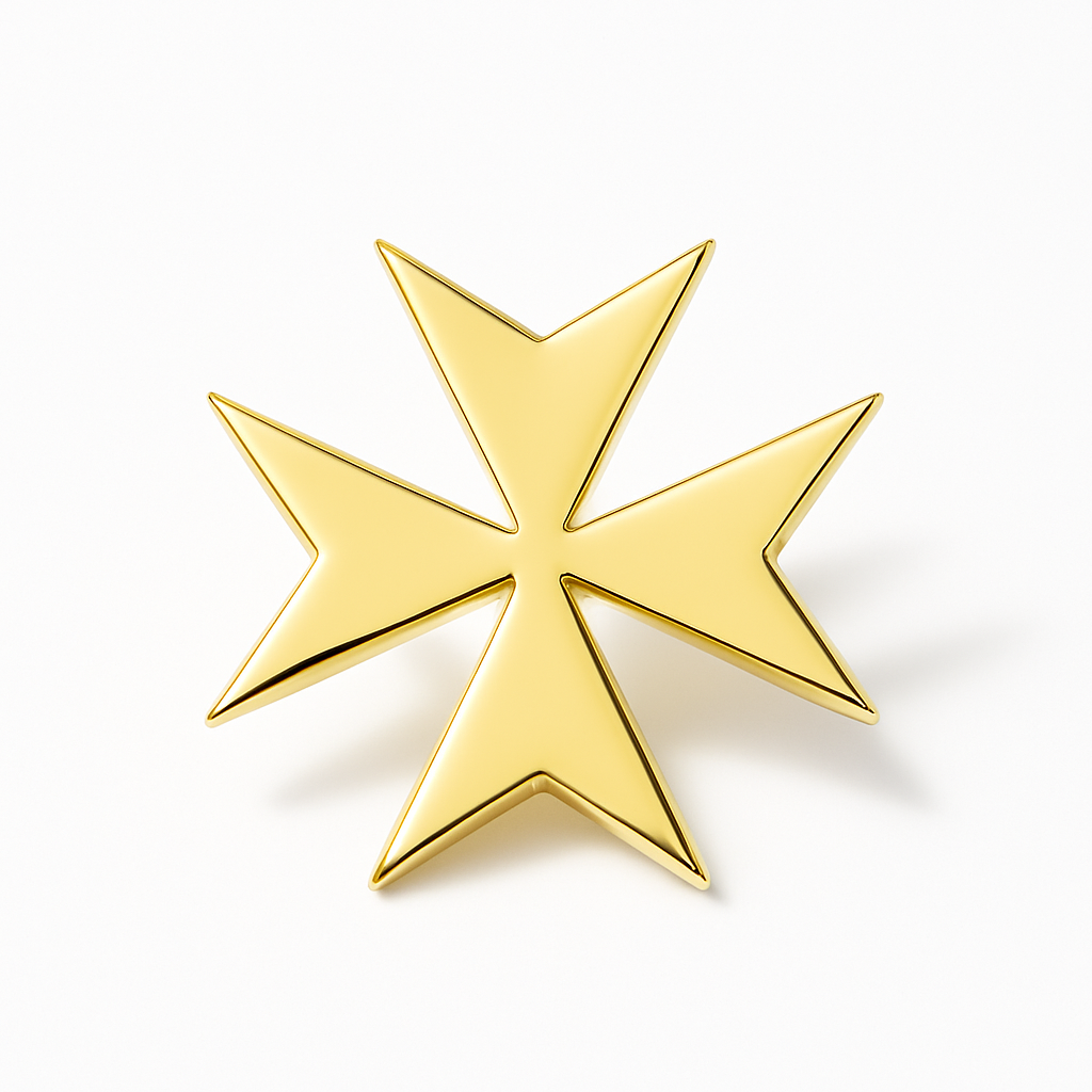 Broche malte, acier inoxydable
