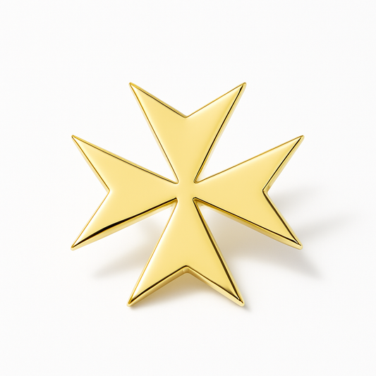 Broche malte, acier inoxydable