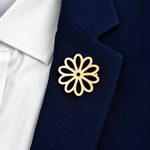 Broche marguerite ajourée - Vignette | Brochiva