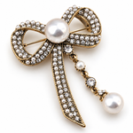 Broche nœud perles - Vignette | Brochiva