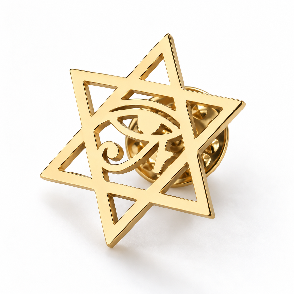 Broche œil d'Horus gardien, alliage métallique