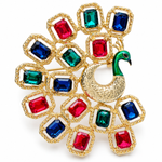 Broche paon des mille éclats - Vignette | Brochiva