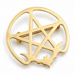 Broche pentacle chauve-souris - Vignette | Brochiva