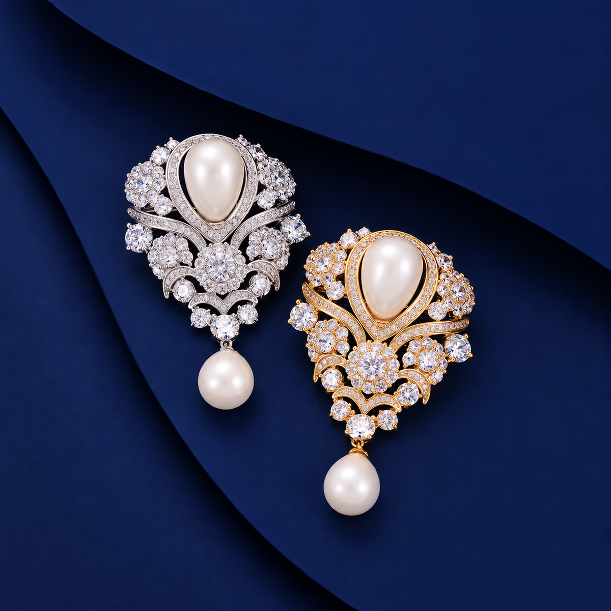 Broche perle de lumière, vue complémentaire