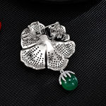 Broche pétales d’argent - Vignette | Brochiva