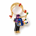 Broche petite artiste - Vignette | Brochiva