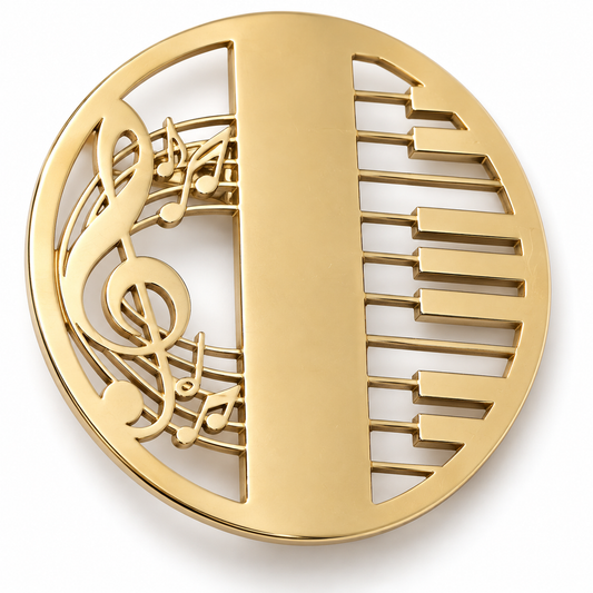 Broche piano musical