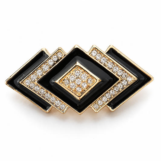 Broche prisme prestige, alliage métallique