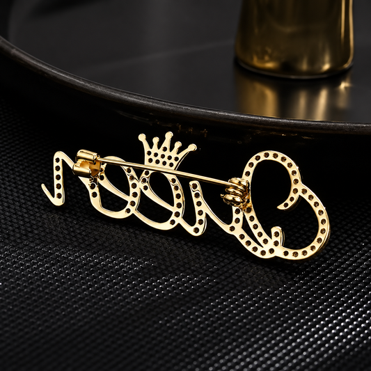 Broche Queen, de dos