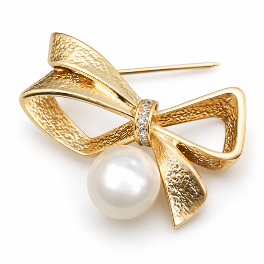 Broche ruban soleil