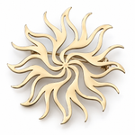 Broche soleil flamme - Vignette | Brochiva