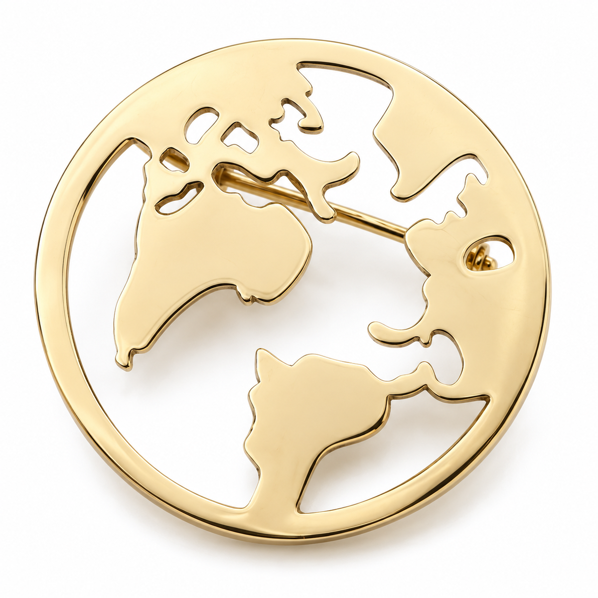 Broche Terre, acier inoxydable