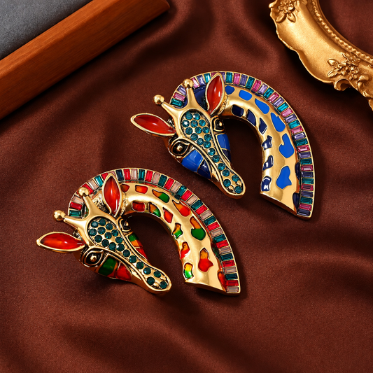 Broche tête de girafe, vue complémentaire