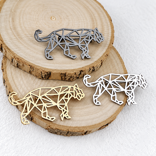 Broche tigre ajourée, vue complémentaire