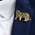 Broche tigre arbre de vie - Vignette | Brochiva
