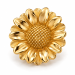 Broche tournesol métallique - Vignette | Brochiva
