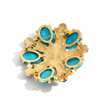 Broche turquoise perles royales - Vignette | Brochiva