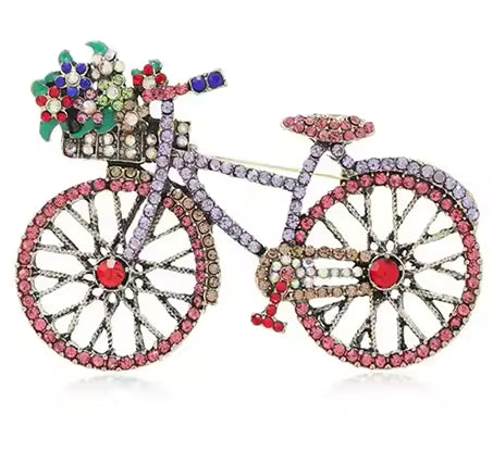 Broche vélo élégant
